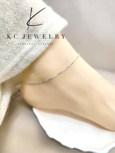 KC Jewelry 925 Silver New Wavy Anklet