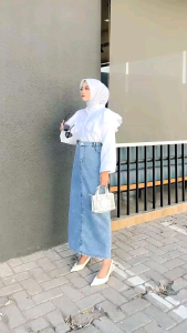 Rok Theana Jeans Terbaru - Rok Jeans Sepan