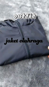 Jaket Parasut Olah raga Pria Wanita Sauna SuitJoggingLariBersepeda Gym Fitnes