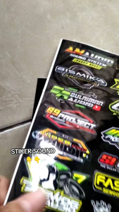 STIKER SOUNDSYSTEM AUDIO BAHAN HOLOGRAM| STIKER ANTI AIR | STIKER 1 LEMBAR ISI 30 PCS