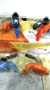 Keran Air PVC Drat Kuningan Jumbo Taman 1/2inch Biru Merah Isco | Kran Turki Drat Kuning 1/2inch Taman Engkol