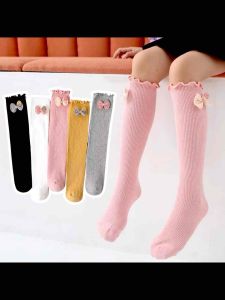 Kids 3-6 Years Old Girl Korean Japan Style High Socks Cute Princess Knee High Socks Cotton AS-545