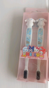 Sikat Gigi Sanrio Import / Thoothbrush Set Sanrio / Sikat Gigi 2 in 1 Melody Hello Kitty / Sikat Gigi Anak Lucu