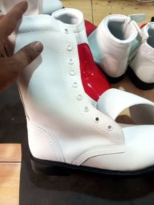 Sepatu LKBB Paskibra Model PDL Untuk Anak SD Tinggi 22 cm Bahan Semi Kulit