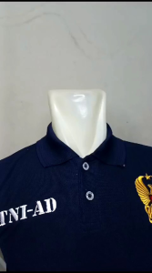 Kaos Kerah T.N.I A.D FULL BORDIR Banyak Pilihan Warna BKS
