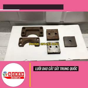 [Phụ Tùng Máy Cắt Sắt Xây Dựng] Lưỡi dao cắt sắt thép xây dựng phi 22252832mm của Trung Quốc làm bằng hợp kim Skd kèm ốp bắt dao phụ kiện máy GQ40 GQ45 GQ50 có 3 loại kèm kích thước Giá 1 lưỡi