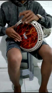 Mika Darbuka 8¾ Inch DMP Duta Music Percussion Merah Api Bonus Kunci L