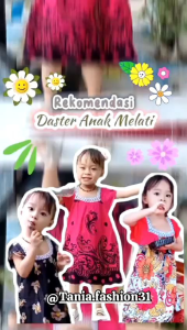 DASTER MELATI ANAK//DRESS ANAK PEREMPUAN 2-5TAHUN // DRES ANAK PEREMPUAN