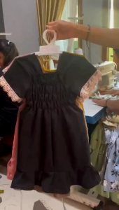 Dres Renda Anak // Daster Kerut // Sabella Dres // Daster Anak Kekinian 2-5 Tahun