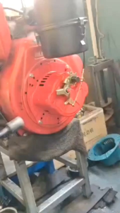 Gasoline engine micro-tillage machine sprayer water pump generator hand-cranked pull-free starter new iron shell