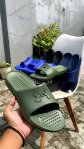 sandal under armour clean slide biru | sandal slop pria