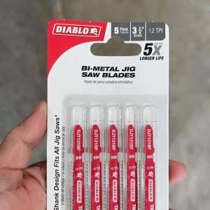 Diablo 3-5/8 In.x 12 TPI Thick Metal Bi-Metal Jigsaw Blade (5-Pack)