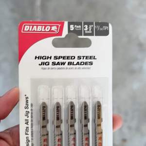 Diablo 3 in. x 14 TPI HSS Thick Metal Jigsaw Blade (5-Pack) Power Tool Accessories