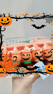 💢30ชิ้น💢 แคนดี้ ลูกอม 🎃🎃รสผลไม้รวม ใน ฟักทอง ตัวสปริง เด้งดึ๋งๆ หลากสี Halloween ขนมฮาโลวีน