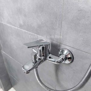 ĐỒNG THAU CỰC BỀN BH 2 NĂM Bộ vòi Củ Sen Tắm Nóng Lạnh đồng thau xi bóng RN3009 Cao Cấp vòi sen tắm nóng lạnh Rina