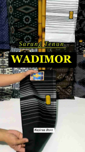 Sarung Tenun WADIMOR Hitam Polos & Sarung Dewasa WADIMOR