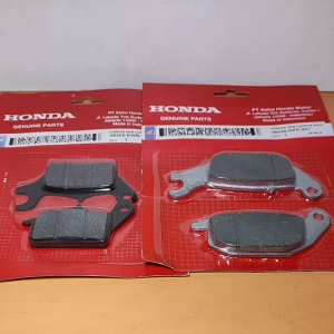 Paket kampas rem depan belakang honda blade new supra 125 fi new dispad cakram rem depan belakang