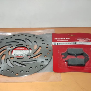 Piringan Cakram Depan KWB & Dispad Depan Kampas Cakram Depan Honda Blade Supra X 125 FI Revo Absolute