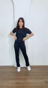 CELANA TRAINING PANJANG WANITA/CELANA OLAH RAGA MOTIF GARIS LIST DUA/CELANA PANJANG POLOS BAHAN SPANDEX SUPER TEBAL PREMIUM/BAWAHAN BAJU SENAM MURAH