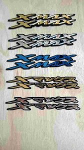 emblem XMAX timbul bahan akrilik emblem XMAX tulisan jepang TIMBUL akrilik