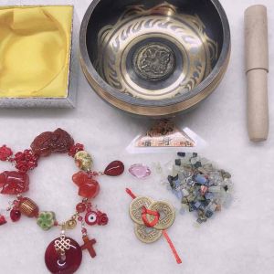 Fortune Bliss Red Piyao & Peace Buckle Over All Good Luck Charms Bracelet
