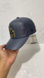 Topi Kulit Baseball LA Logo Bordir Model Terbaru Uniseks Pria Dan Wanita Keren Stylish