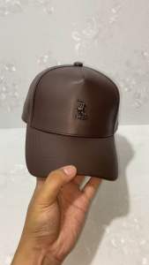 Topi Baseball Kulit Poloo Logo Besi Uniseks Pria Wanita Model Terbaru Keren Dan Stylish