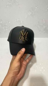Topi pria baseball bahan kulit logo bordir full tag lebel model terbaru