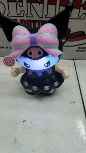 Mainan Robot Viral Terbaru Joget Kuromi boneka dance bersuara dan lampu baterai dos 6002