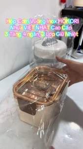 Cặp Lồng Giữ Nhiệt Inox Đựng Thực Phẩm 2 Ngăn Việt Nhật Có Quai Xách 6465 Tiện Lợi