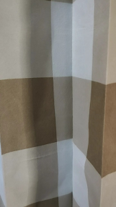 Gorden Katun Polimikro motif kotak kotak Gorden jendela dan pintu tipe Cantolan kawat prisket