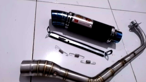 Knalpot RL RedLeo Racing: Saringan Bor & Fullset Leher Tembak Bulan