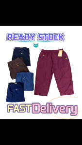 Seluar 3 Suku Wanita Elastik Ladies Casual Elastic Three Quarter Comfortable Pants