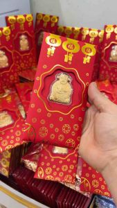 Combo 10 Bao Lì Xì Thần Tài Mạ Vàng Lì Xì May Mắn Tết 2026