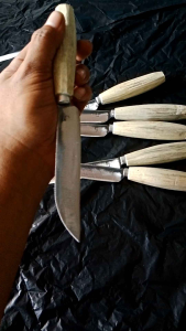 1pcs pisau dapur asli baja plat khas madura