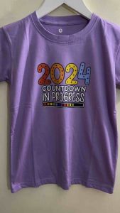 kaos countdown in progress 2024 anak usia 1-12tahun bahan katuncombed lembut