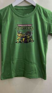 Tshirt kids kaos atasan oblong anak laki-laki usia 1-12tahun sablon karakter KURA-KURA NINJA