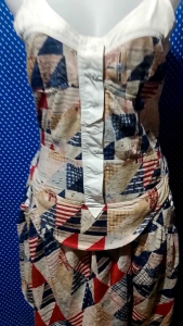 OL (OVERALL) MINI DRESS RAJUT KREM 370