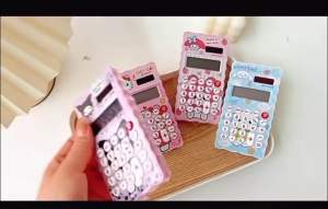 Sanrio kuromi Melody Cinnamoroll 8-digit number mazes calculators Cartoon Cute Stationery gift