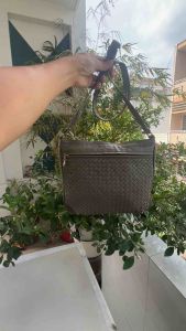 Túi 2hand đeo chéo da thật đan nhà DENITH của Canada - T300