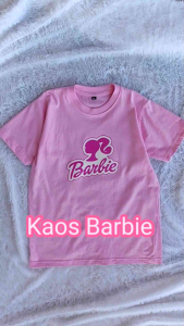 Kaos Anak Barbie Costum Nama Usia 1-10thn cotton combad 30s