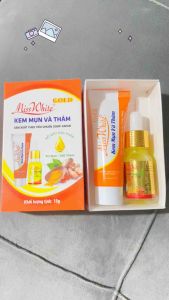 Bộ Đôi Kem Mụn Và Thâm MISSWHITE GOLD 15g Miss White