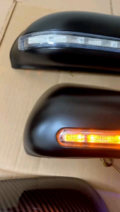 Cover Spion Agya Ayla 2023 2024 2025 Up Lampu Hitam Chrome Carbon