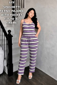 CLASSY LOOK TERNO PAJAMA AND TOPS WITH POCKET THATS FIT UP TO xL FRAMR