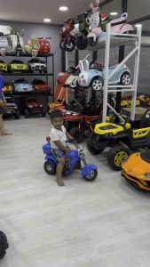 Np Toys รถแบตเตอรี่เด็ก รถเด็กนั่ง มอไซค์ช้อปเปอร์ มินิ ขนาด1มอเตอร์ No.102