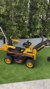 Np Toys รถแบตเตอรี่เด็ก รถแมคโครไฟฟ้า รถเด็กนั่ง ทรงแมคโครไฟฟ้า มีรีโมท+มีด้ามเข็น ขนาด1มอเตอร์ No.271