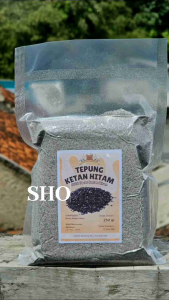 Tepung Ketan Hitam 100%Ketan Hitam Murni 250gr 500gr 1kg kemsan vacuum