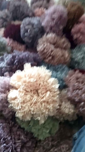 Cepol scrunchie motif ikat rambut scrunci tile