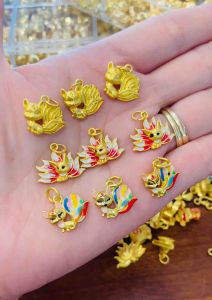 Charm hồ ly chúa titan vàng bền đẹp không đen gỉ mic vòng