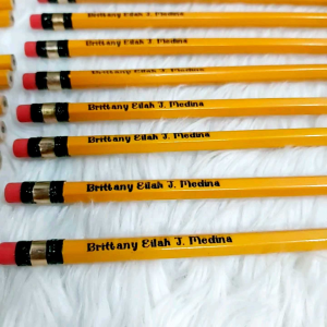Personalized Pencil engraved